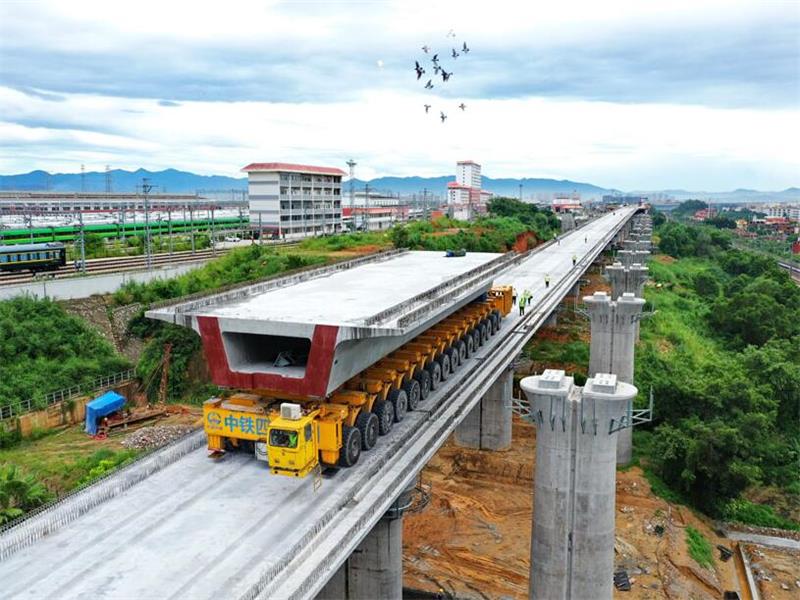 儋州高铁高架桥施工